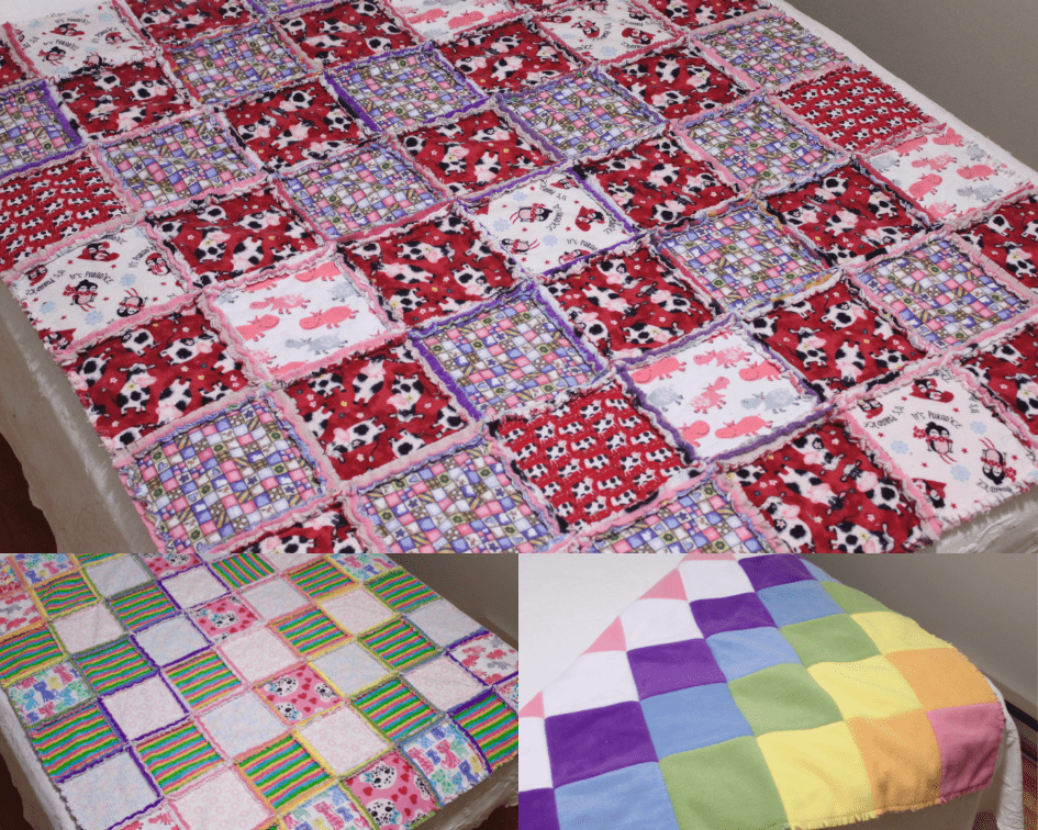 Flannel and Fleece Rag Quilts Artisan in the Woods